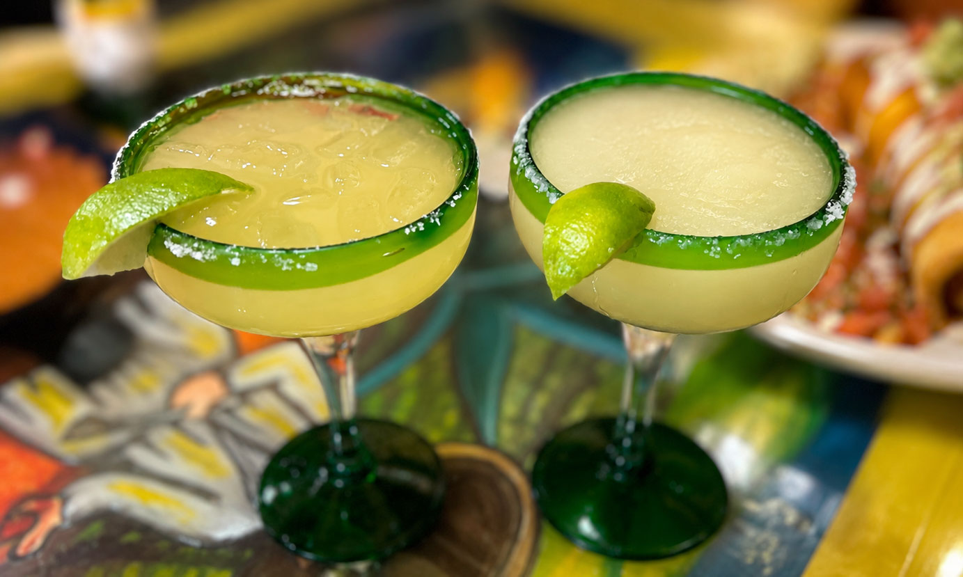 Handcrafted frozen and on-the-rocks margaritas